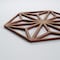 Ekena Millwork Small Hampton Decorative Fretwork Wood Wall Panels, Walnut, 11 3/8"W x 13 1/8"H x 3/8"T WALW12X12X0375HMPWA - alternate 2